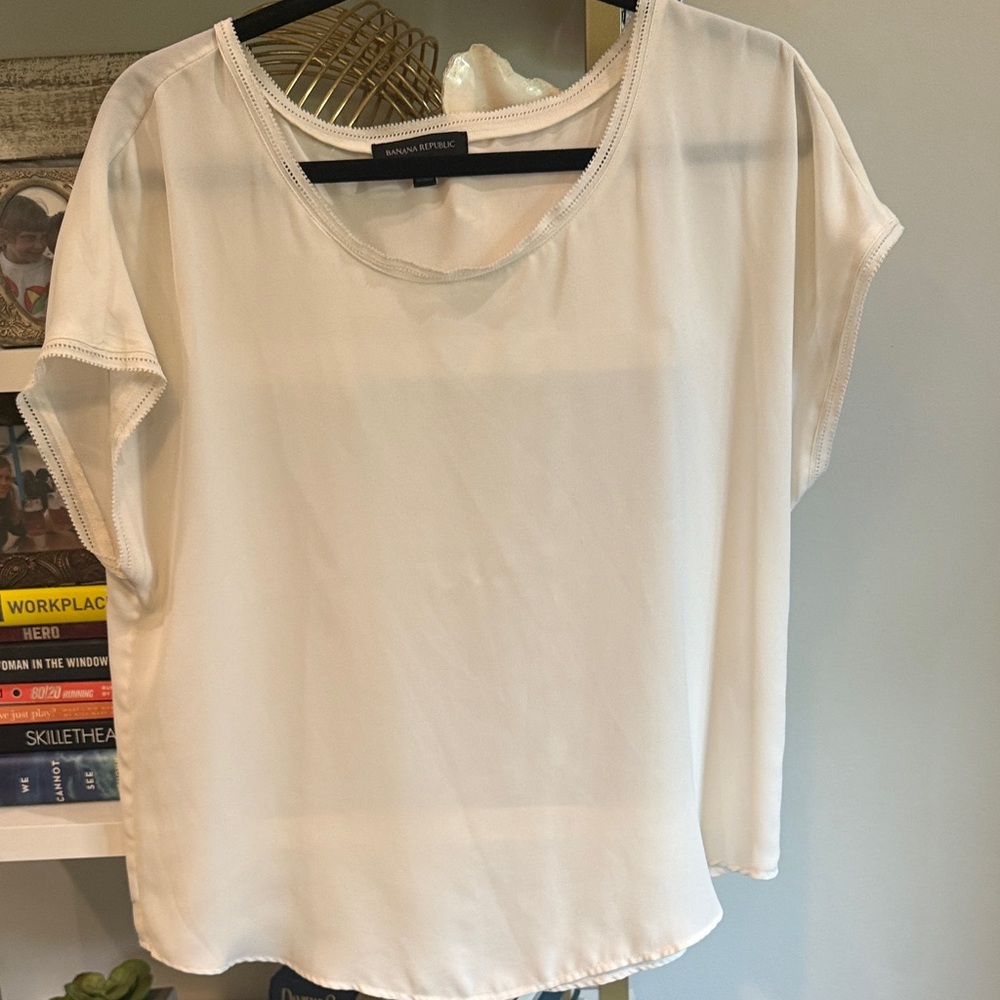 Banana Republic Women's White Blouse